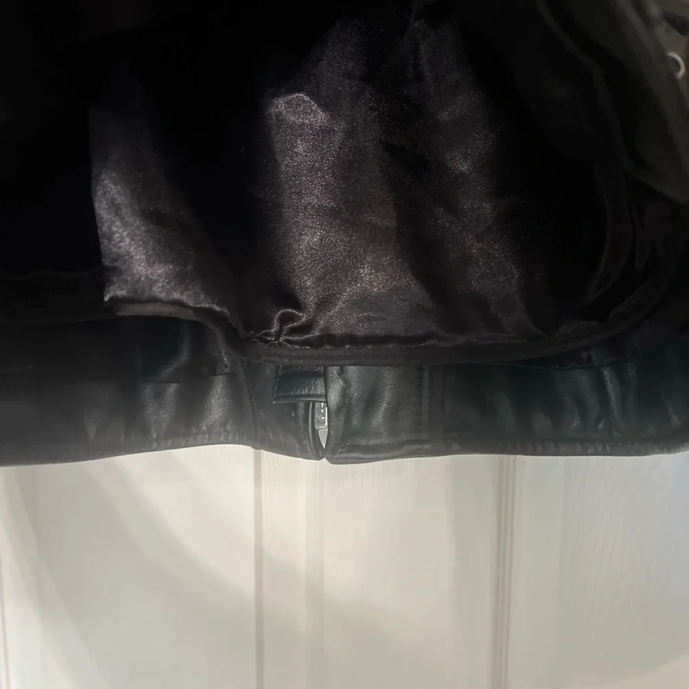 ProTech Performance Real Leather Jacket Thinsulate  Removable Liner Sz L Black - Picture 13 of 16